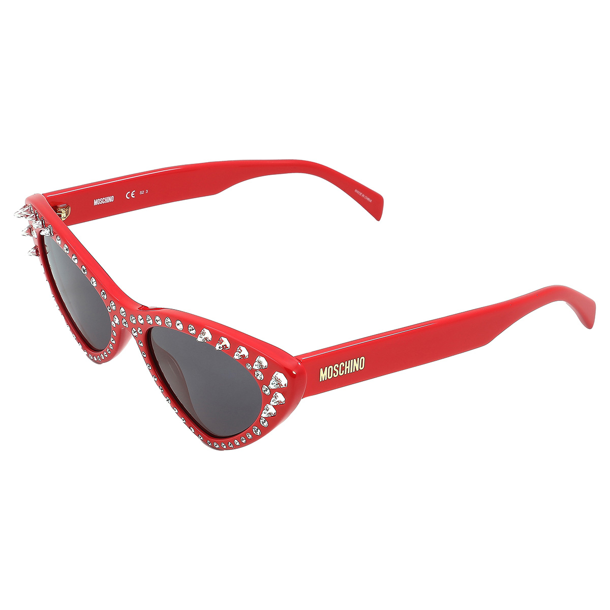 moschino grey cat eye ladies sunglasses mos006/s/str 0c9a/ir 52 moschino grey cat eye ladies sunglasses mos006/s/str 0c9a/ir 52