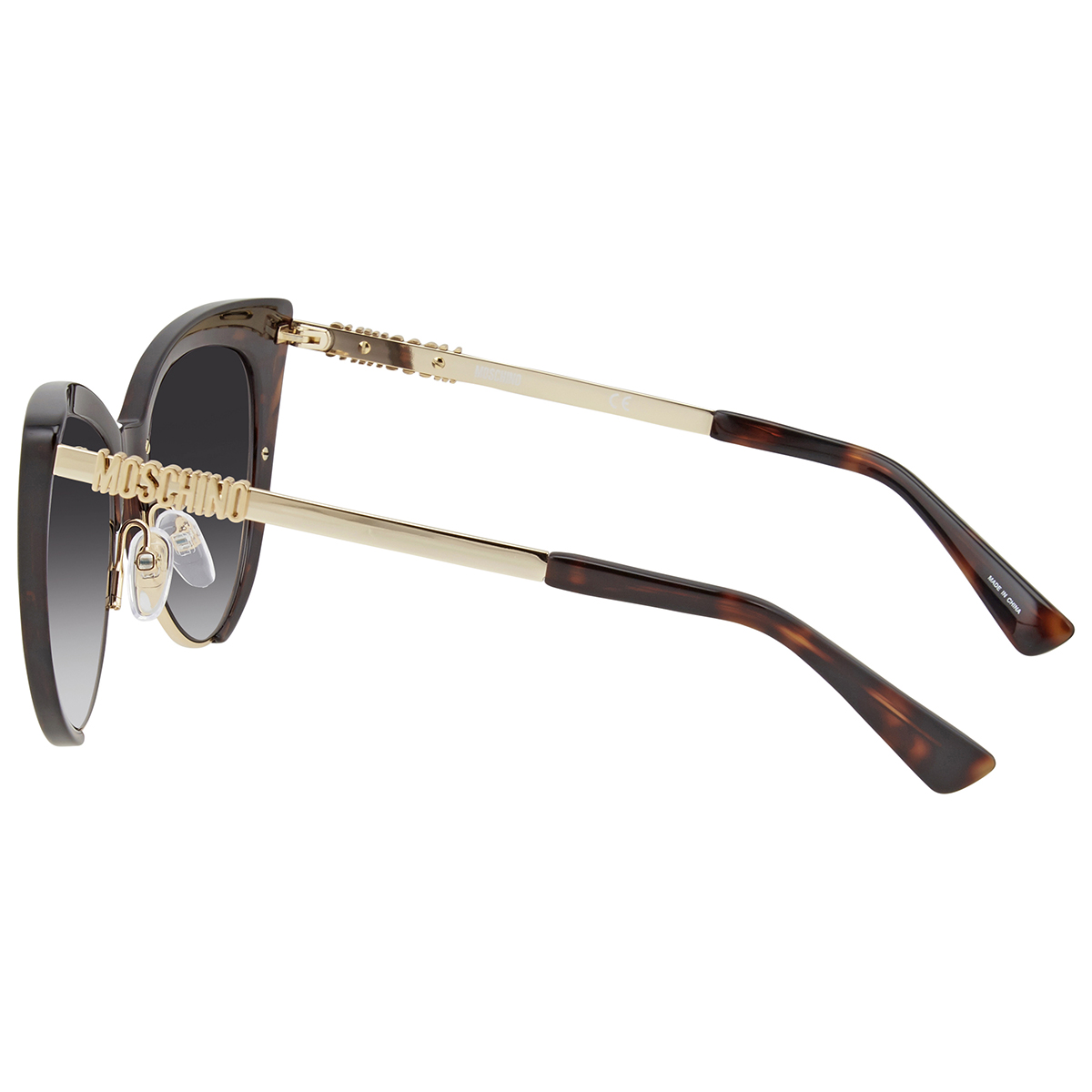 moschino grey gradient cat eye ladies sunglasses mos040/s 0086/9o 55 moschino grey gradient cat eye ladies sunglasses mos040/s 0086/9o 55