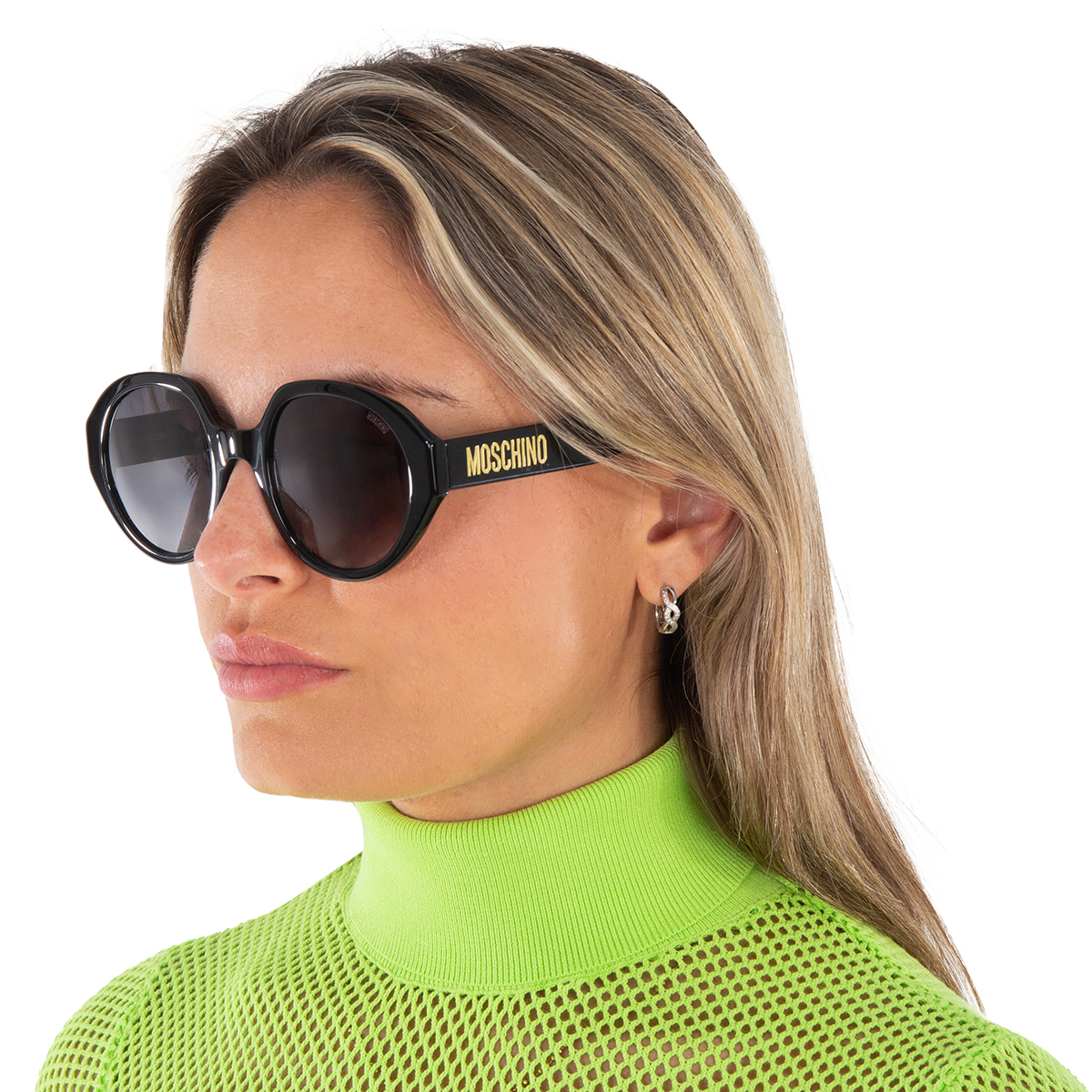 moschino grey gradient round ladies sunglasses mos126/s 0807/9o 53 moschino grey gradient round ladies sunglasses mos126/s 0807/9o 53