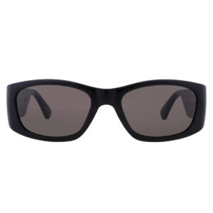 moschino grey oval ladies sunglasses mos145/s 0807/ir 55