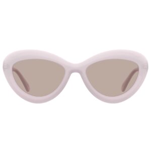 moschino pink cat eye ladies sunglasses mos163/s 035j/u1 55