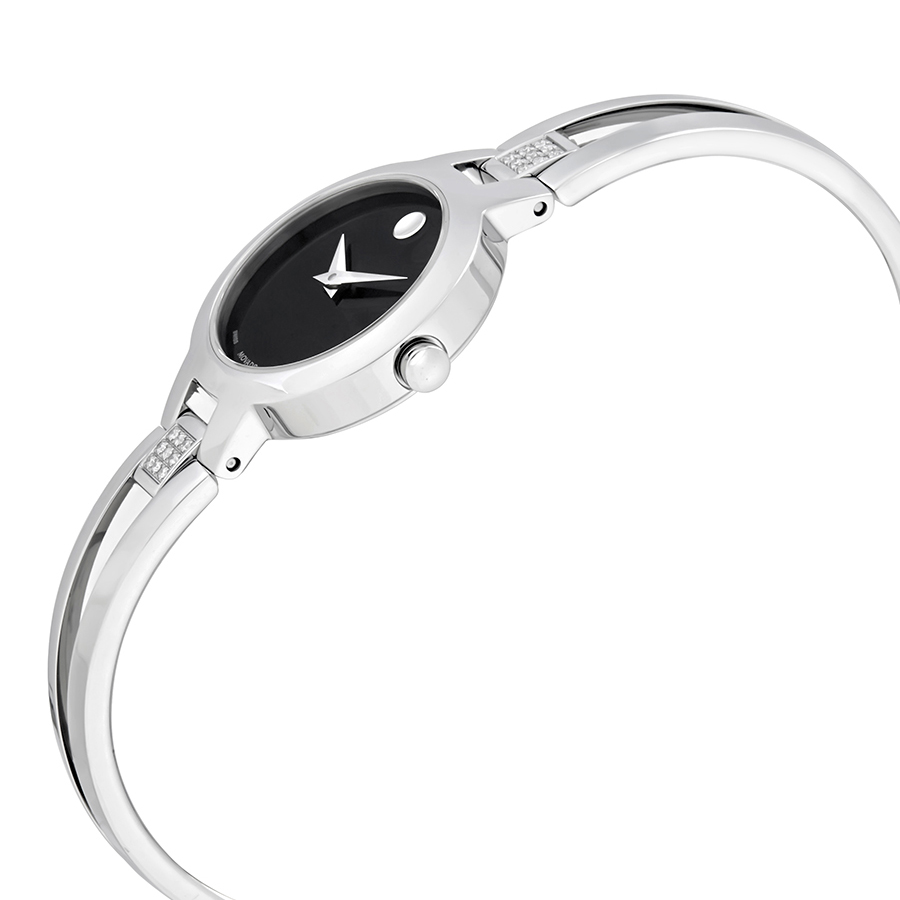 movado amorosa black dial ladies watch 0607154 movado amorosa black dial ladies watch 0607154