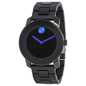 Home movado bold 42 mm black dial tr90 polyurethane men's watch 3600099