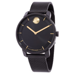 Home movado bold access quartz black dial ladies watch 3600923