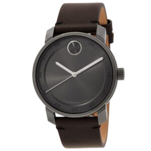 Home movado bold access quartz grey dial men's watch 3600916