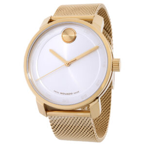 Home movado bold access quartz white dial ladies watch 3601077