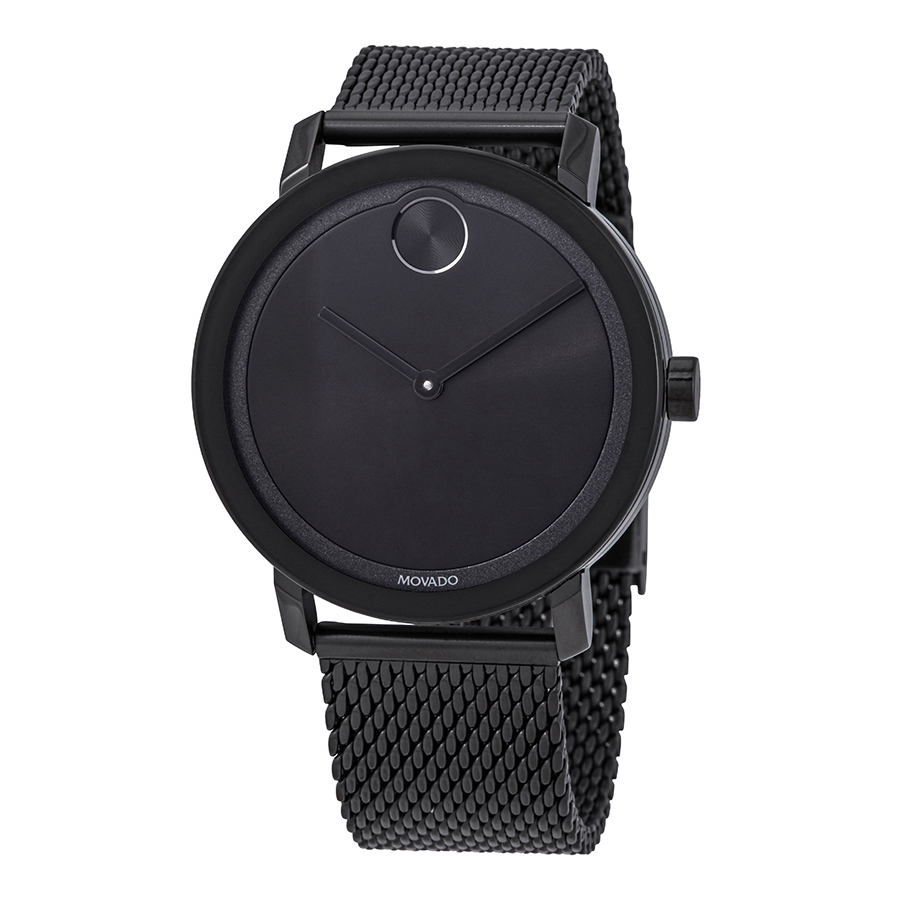 movado bold black dial black ion plated meshmens watch 3600562 movado bold black dial black ion plated meshmens watch 3600562