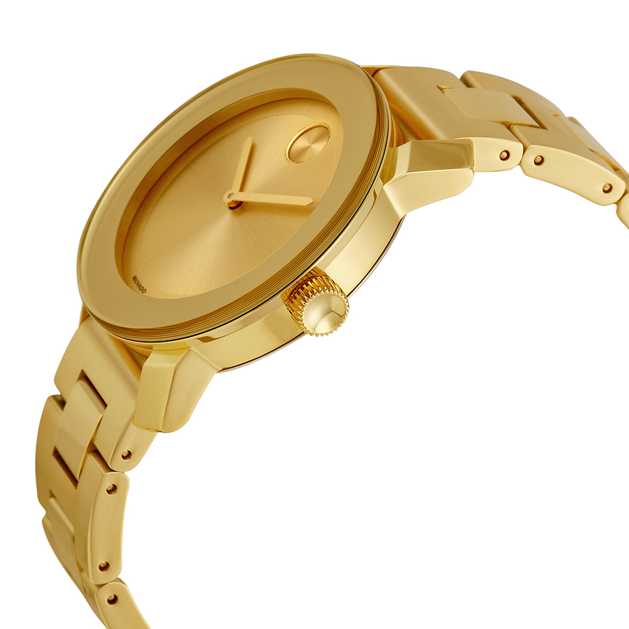 movado bold champagne dial yellow gold ion pated ladies watch 3600085 movado bold champagne dial yellow gold ion pated ladies watch 3600085