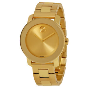 Витрина movado bold champagne dial yellow gold ion pated ladies watch 3600085