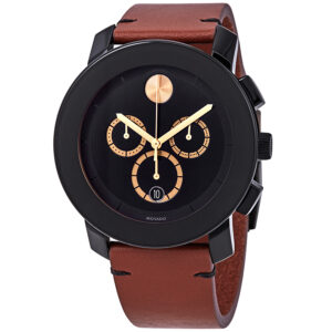 Home movado bold chronograph black dial men's watch 3600540