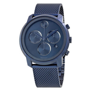 Home movado bold chronograph blue dial men's watch 3600403