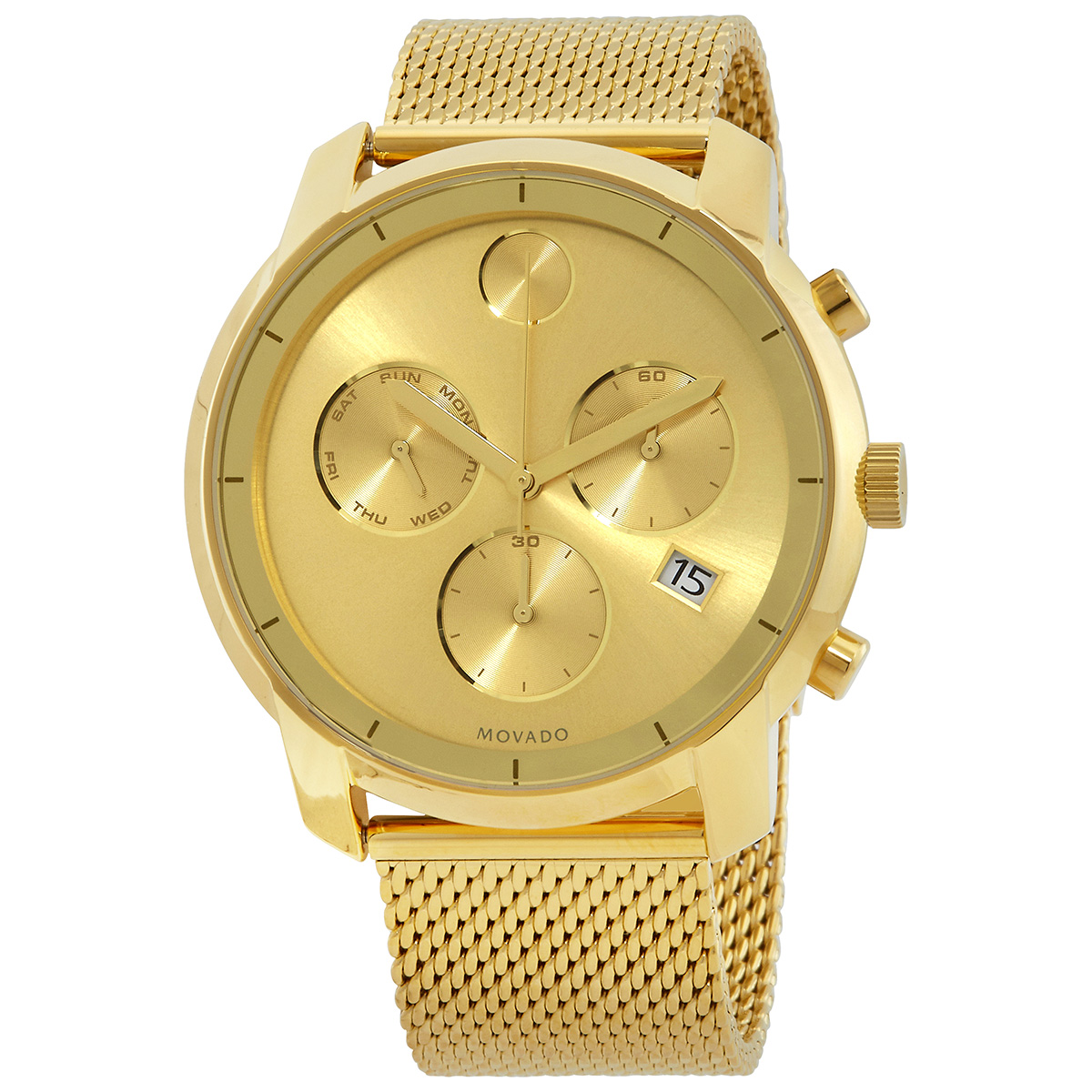 movado bold chronograph gold dial men's watch 3600372 movado bold chronograph gold dial men's watch 3600372