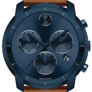 Home movado bold chronograph ink blue dial men's watch 3600476