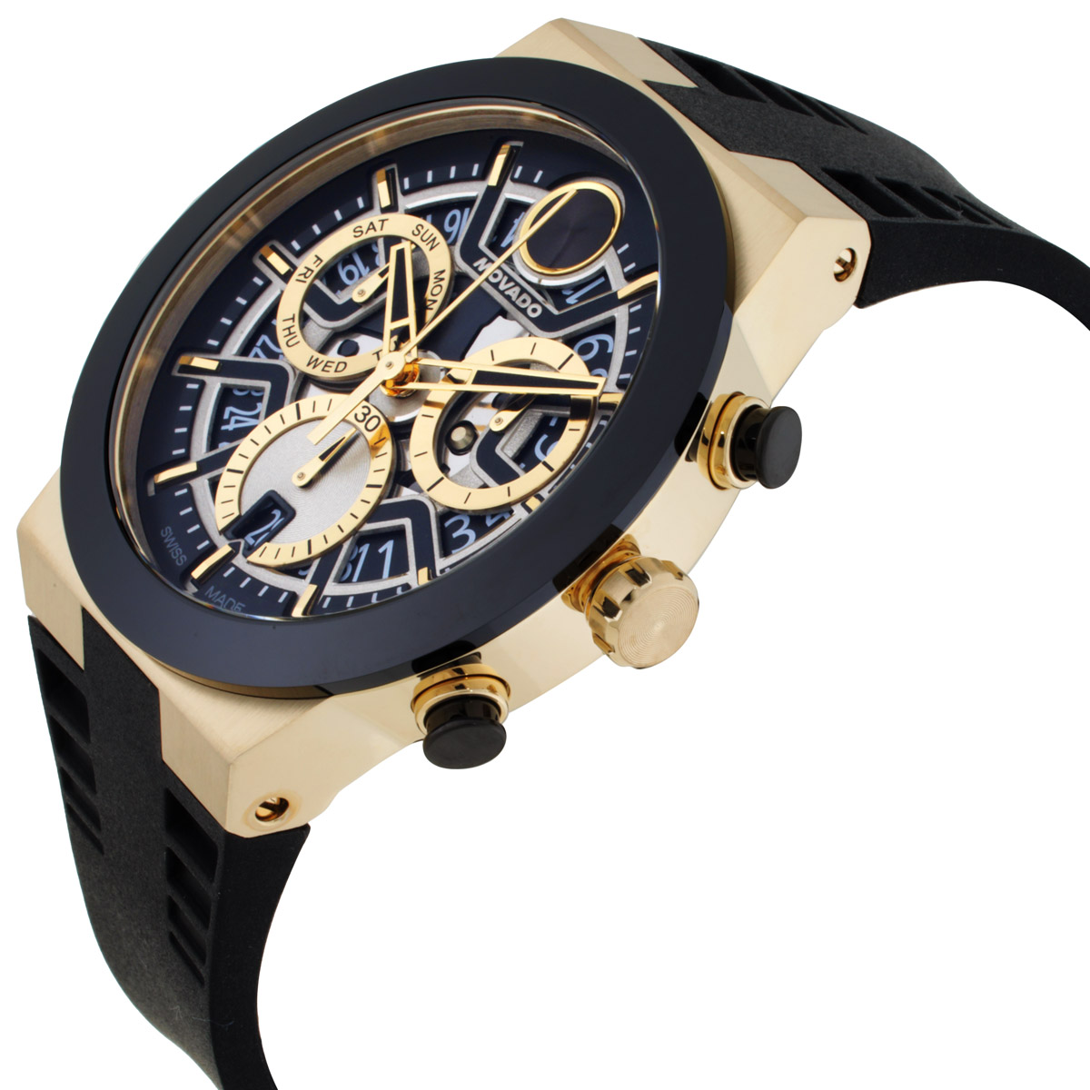 movado bold chronograph quartz black dial men's watch 3601307 movado bold chronograph quartz black dial men's watch 3601307
