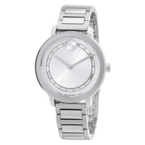 movado bold evolution 2.0 quartz white dial ladies watch 3601217