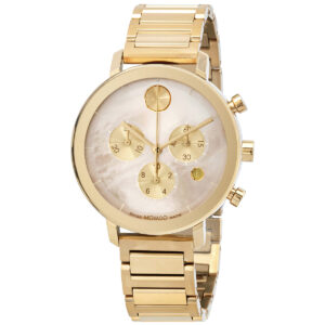 movado bold evolution chronograph quartz ladies watch 3600788