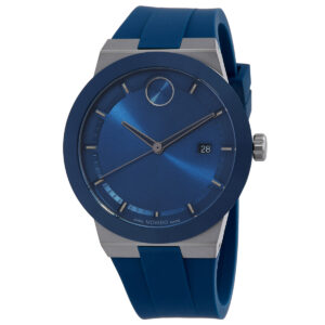 movado bold fusion quartz blue dial men's watch 3601192
