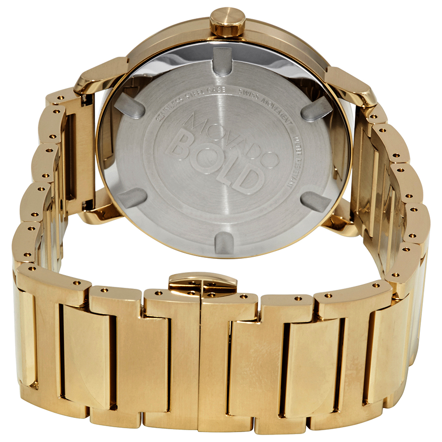 movado bold gold dial yellow gold ion plated men's watch 3600508 movado bold gold dial yellow gold ion plated men's watch 3600508