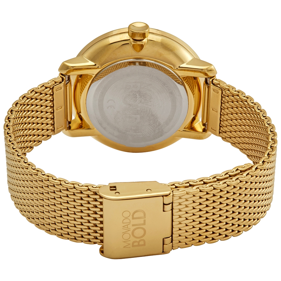 movado bold gold tone metallic dial ladies watch 3600580 movado bold gold tone metallic dial ladies watch 3600580