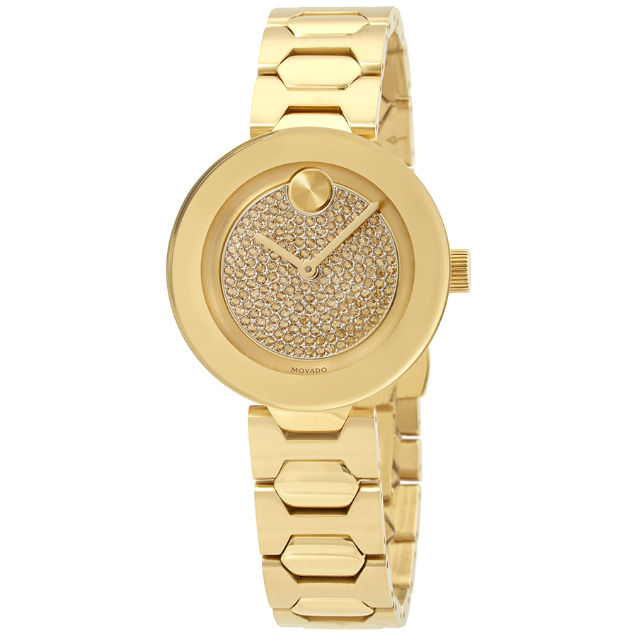movado bold pave crystal dial ladies watch 3600492 movado bold pave crystal dial ladies watch 3600492