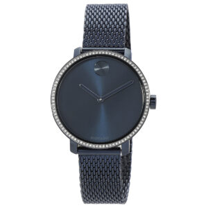 Витрина movado bold quartz blue dial ladies watch 3600780