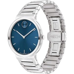 movado bold quartz blue dial men's watch 3601201