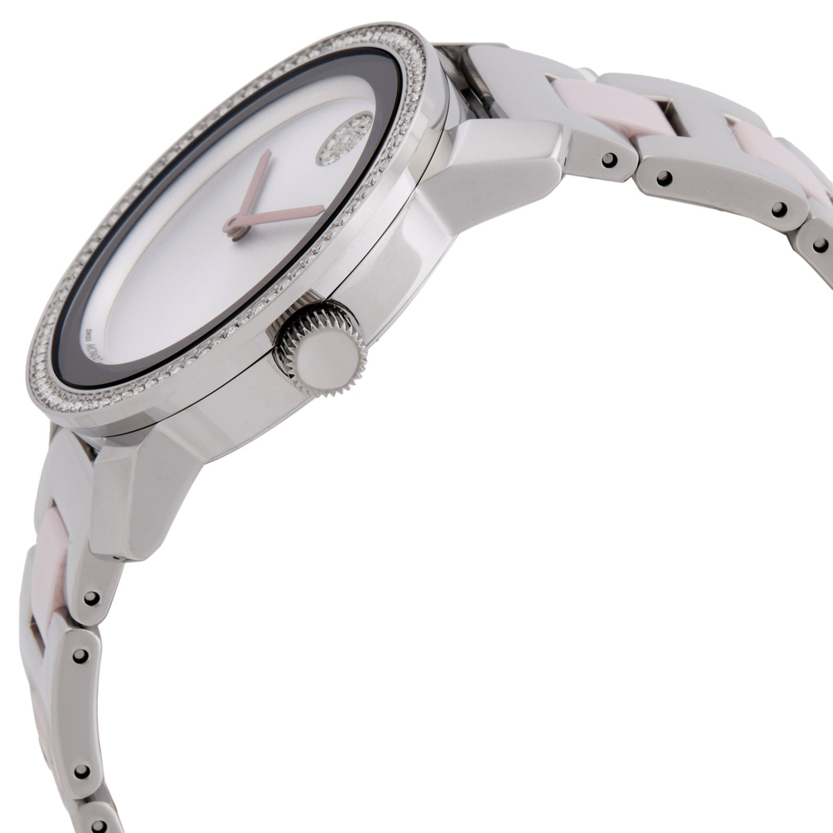 movado bold quartz crystal silver dial ladies watch 3600881 movado bold quartz crystal silver dial ladies watch 3600881