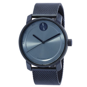Home movado bold quartz blue dial men's watch 3600959