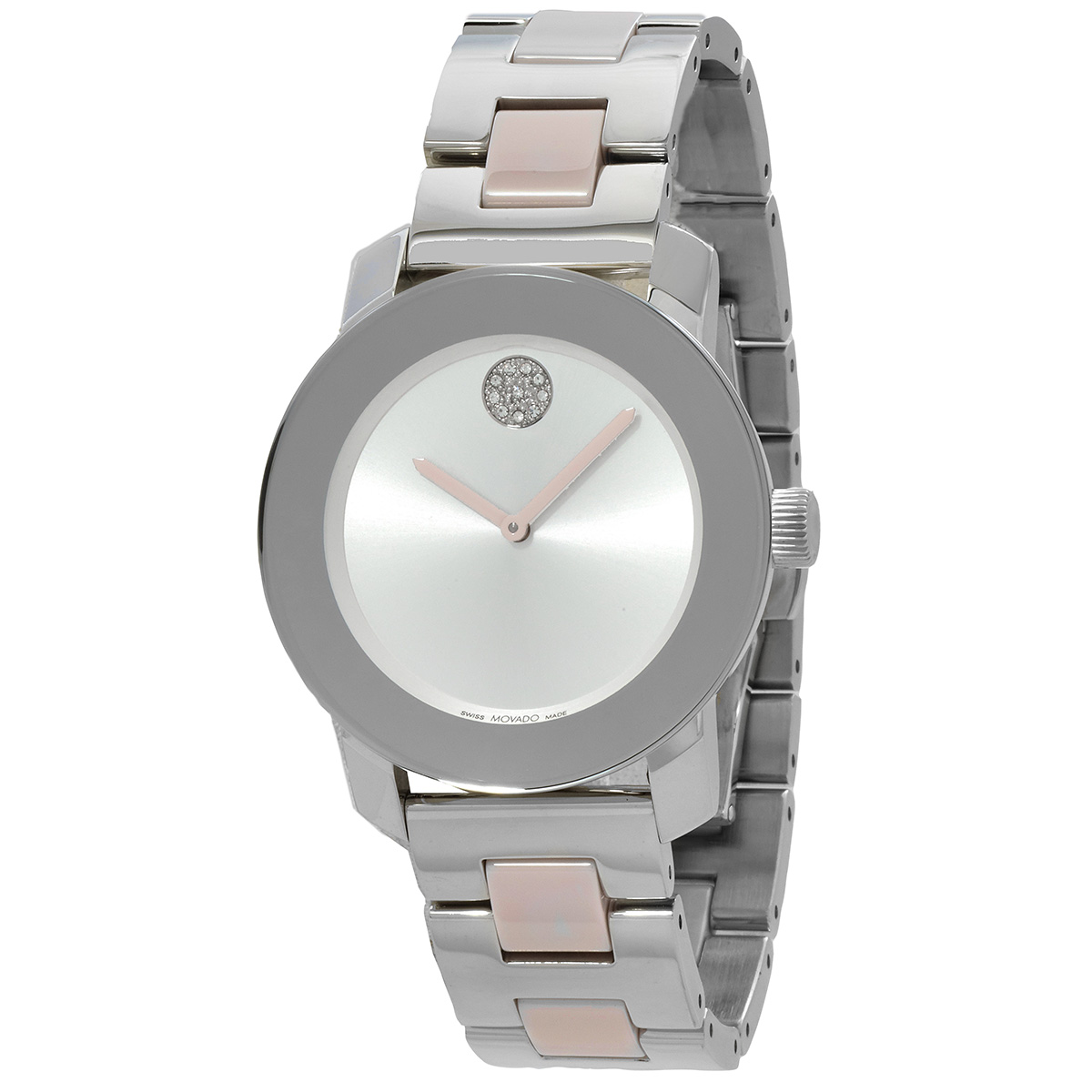movado bold quartz silver dial ladies watch 3600801 movado bold quartz silver dial ladies watch 3600801