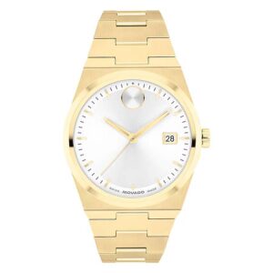 movado bold quest quartz white dial ladies watch 3601187