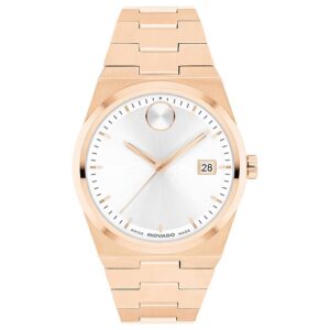 Home movado bold quest quartz white dial ladies watch 3601188