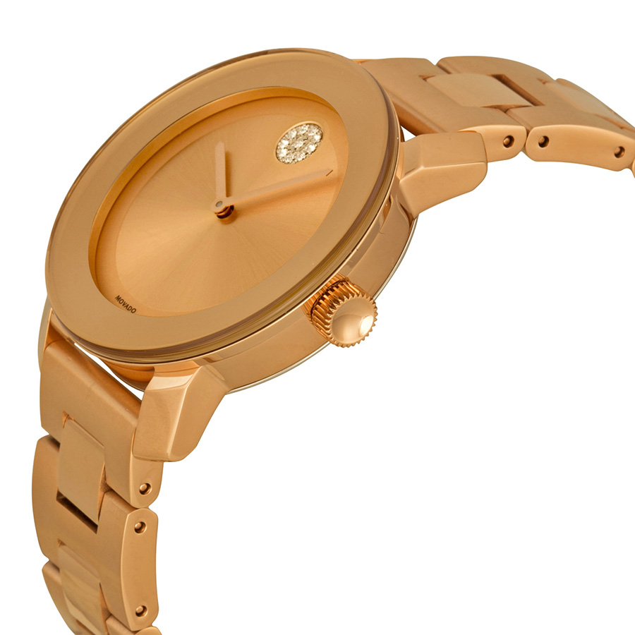 movado bold rose gold tone stainless steel watch 3600086 movado bold rose gold tone stainless steel watch 3600086