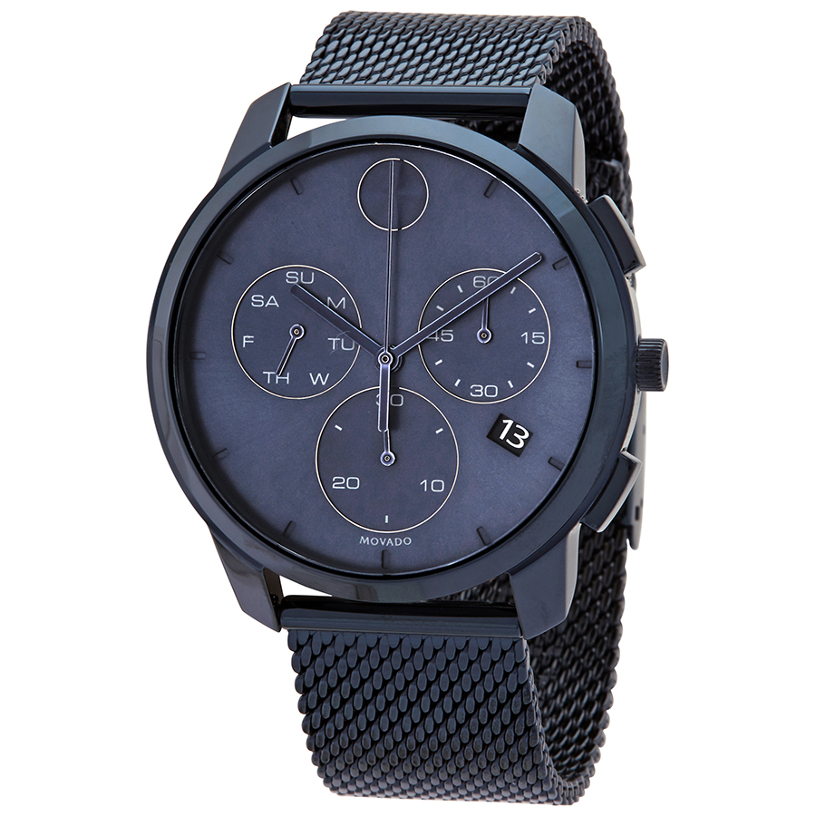 movado bold thin chronograph quartz blue dial men's watch 3600633 movado bold thin chronograph quartz blue dial men's watch 3600633