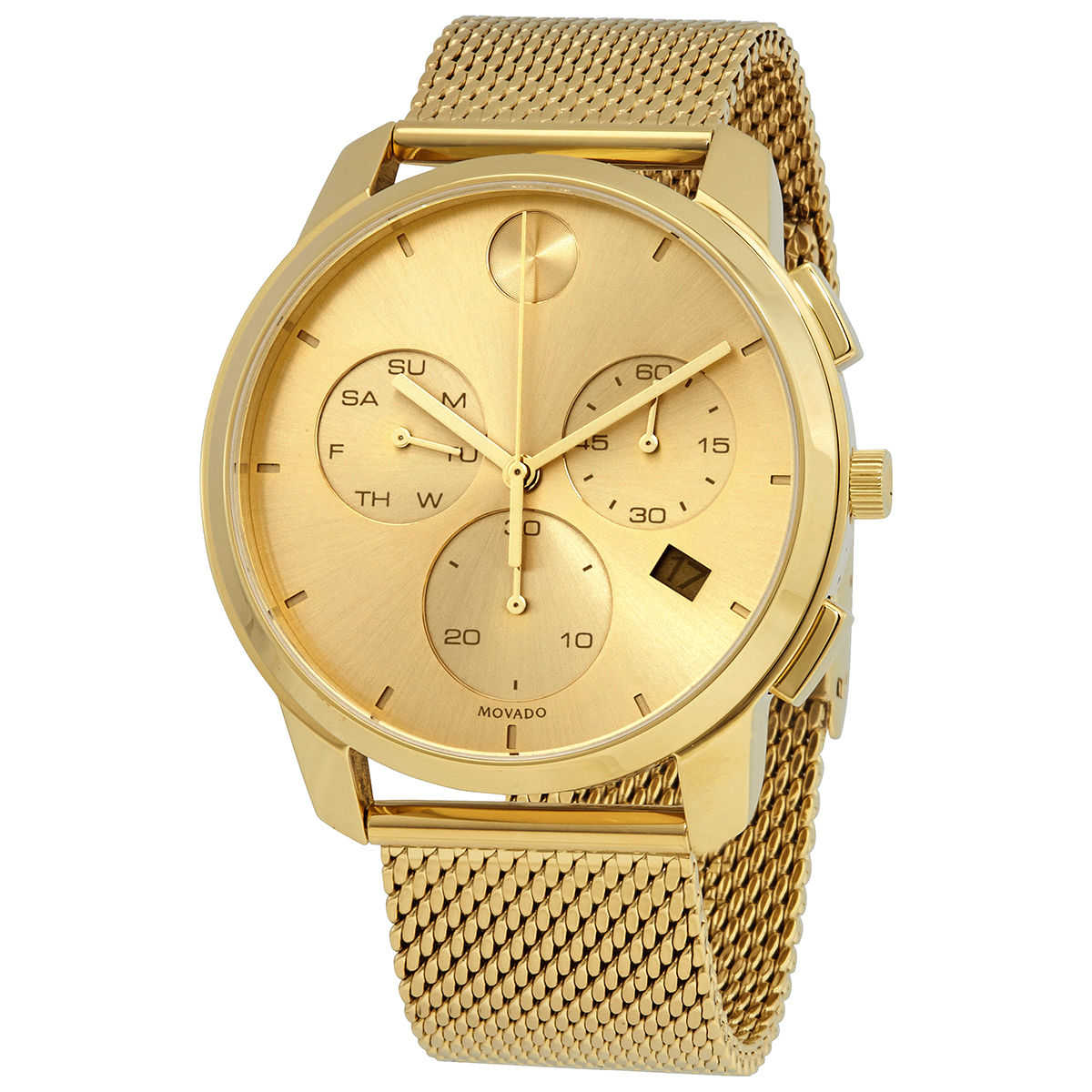 movado bold thin chronograph quartz gold dial men's watch 3600634 movado bold thin chronograph quartz gold dial men's watch 3600634