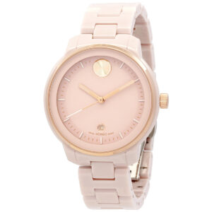 Home movado bold verso quartz blush ladies watch 3600935
