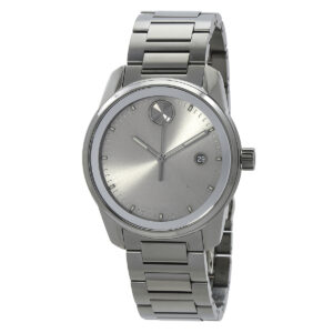 movado bold verso quartz gunmetal dial men's watch 3600860
