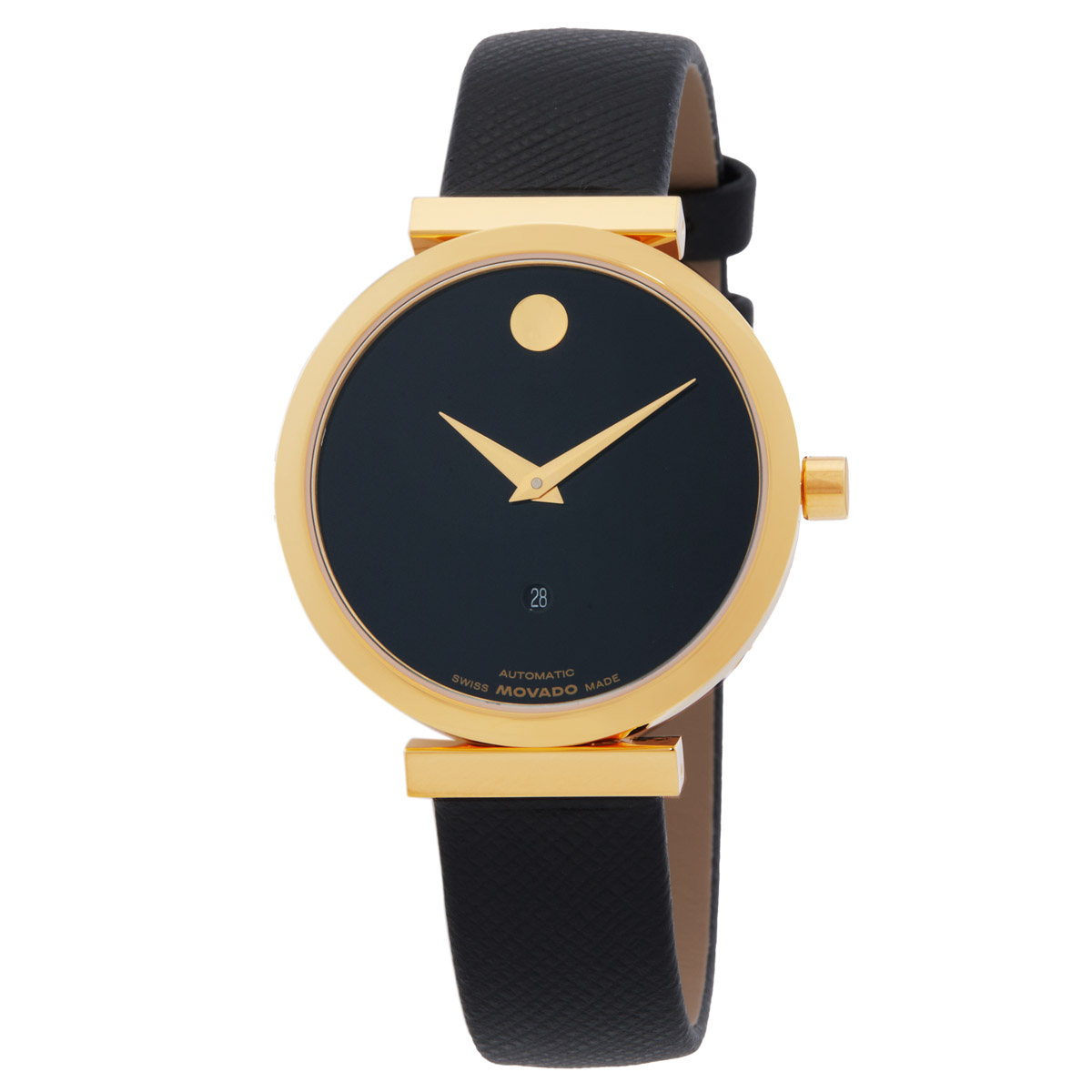 movado museum classic automatic black dial ladies watch 0607676 movado museum classic automatic black dial ladies watch 0607676