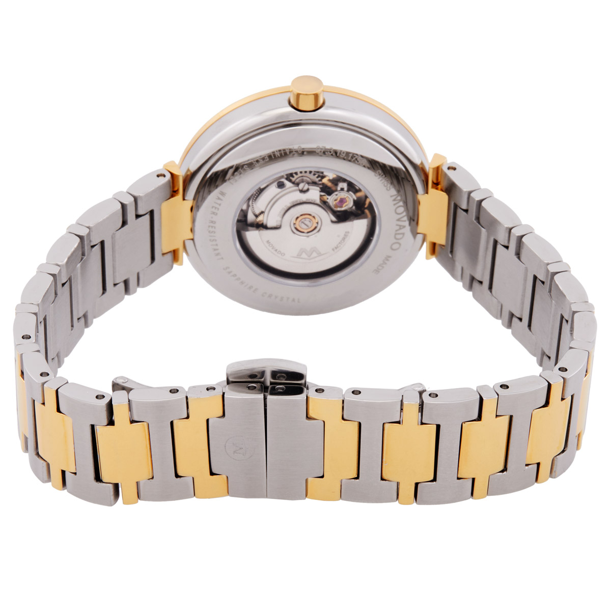 movado museum classic automatic black dial two tone ladies watch 0607679 movado museum classic automatic black dial two tone ladies watch 0607679