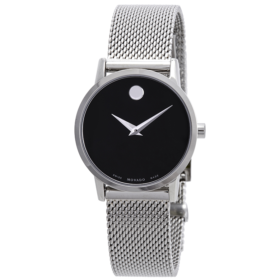movado museum classic black dial ladies watch 0607220 movado museum classic black dial ladies watch 0607220