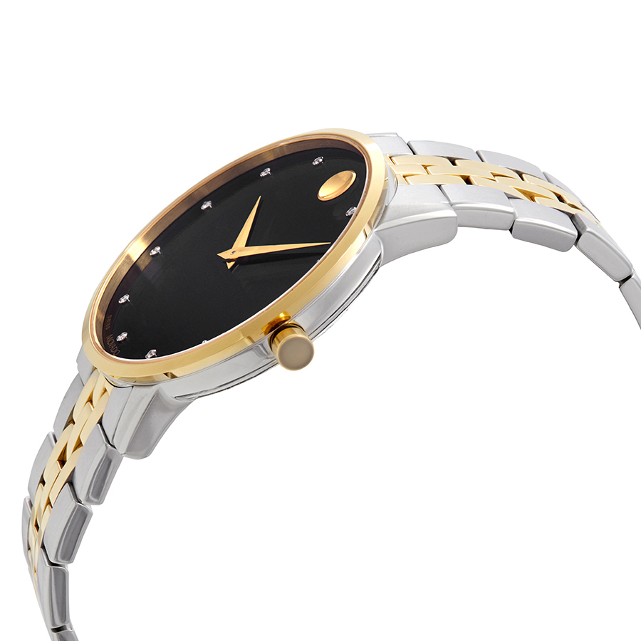 movado museum classic black diamond dial men's watch 0607202 movado museum classic black diamond dial men's watch 0607202