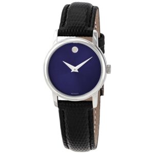 Home movado museum blue dial ladies watch 2100010