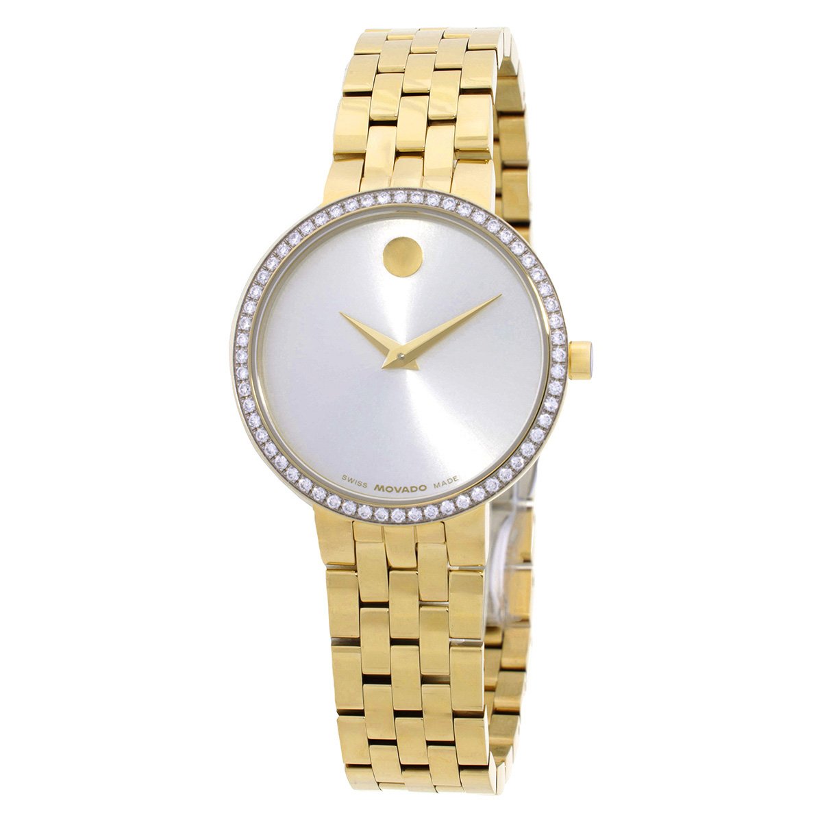 movado museum quartz diamond white dial ladies watch 0608068 movado museum quartz diamond white dial ladies watch 0608068