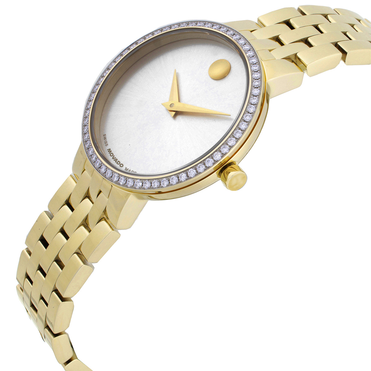 movado museum quartz diamond white dial ladies watch 0608068 movado museum quartz diamond white dial ladies watch 0608068