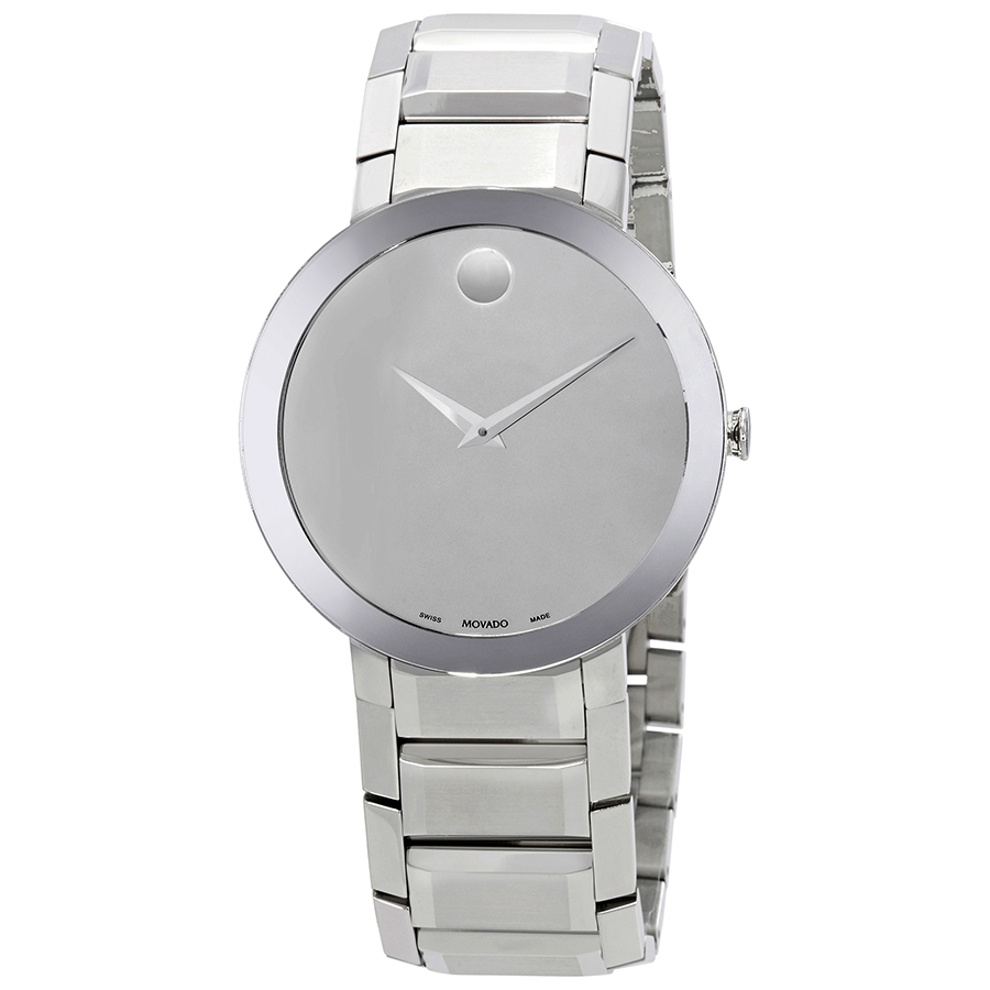 movado sapphire silver mirror dial men's watch 0607178 movado sapphire silver mirror dial men's watch 0607178