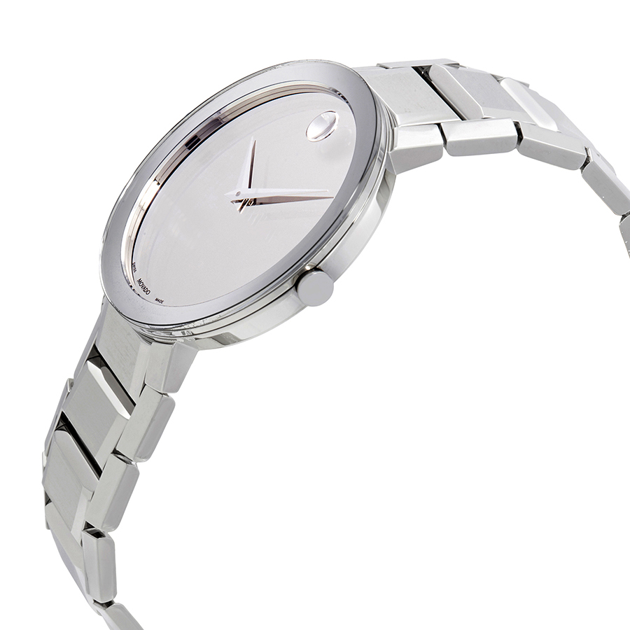 movado sapphire silver mirror dial men's watch 0607178 movado sapphire silver mirror dial men's watch 0607178