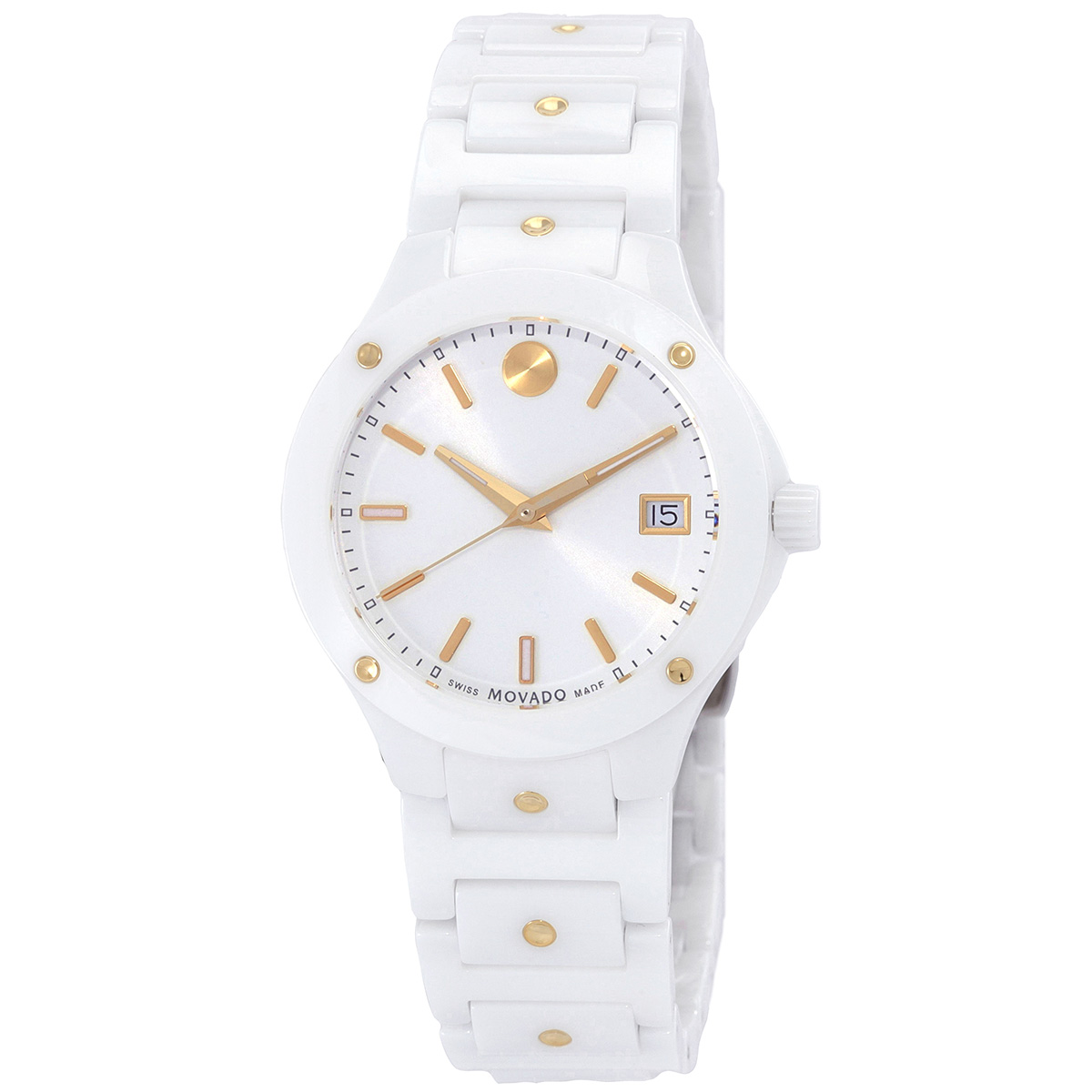 movado se quartz white dial ladies watch 0607740 movado se quartz white dial ladies watch 0607740