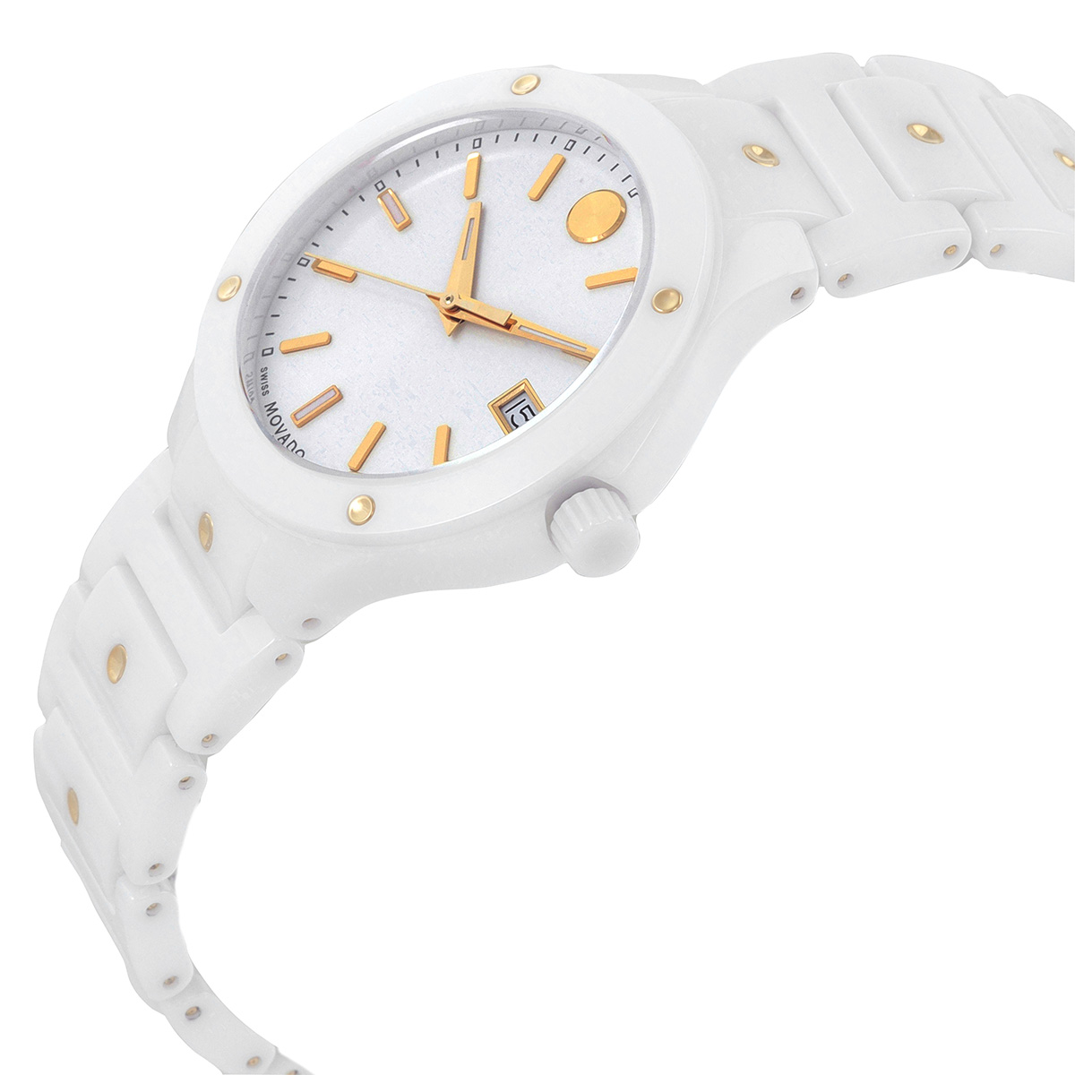 movado se quartz white dial ladies watch 0607740 movado se quartz white dial ladies watch 0607740