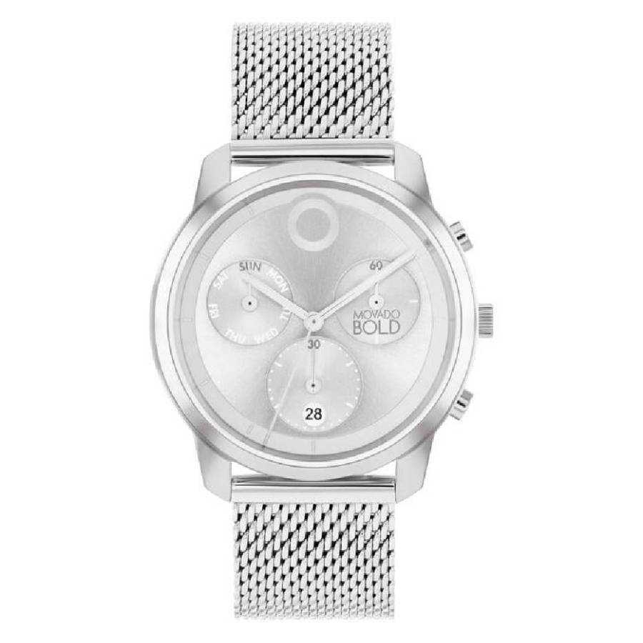 movado trend element chronograph quartz silver dial men's watch 3601024 movado trend element chronograph quartz silver dial men's watch 3601024