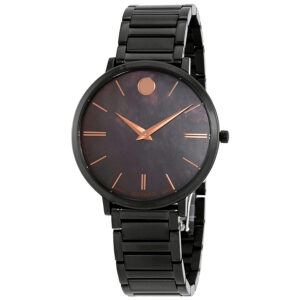 Витрина movado ultra slim black mother of pearl dail ladies watch 0607211