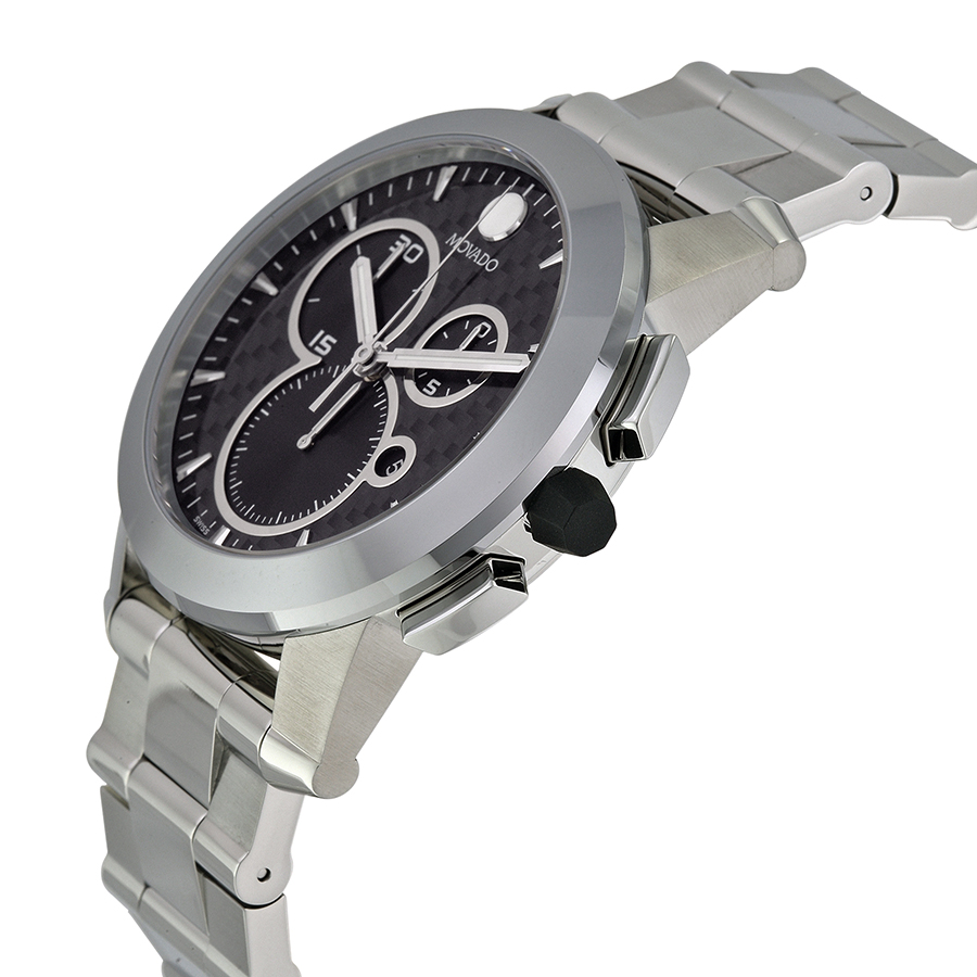movado vizio black carbon fiber stainless steel men's watch 0606551 movado vizio black carbon fiber stainless steel men's watch 0606551
